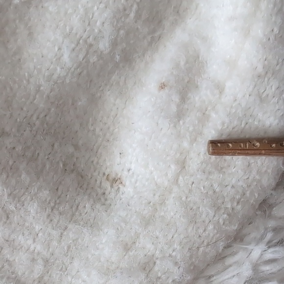 & Other Stories Cream Crop Puff Sleeve Sweater Size Small - Picture 5 of 11